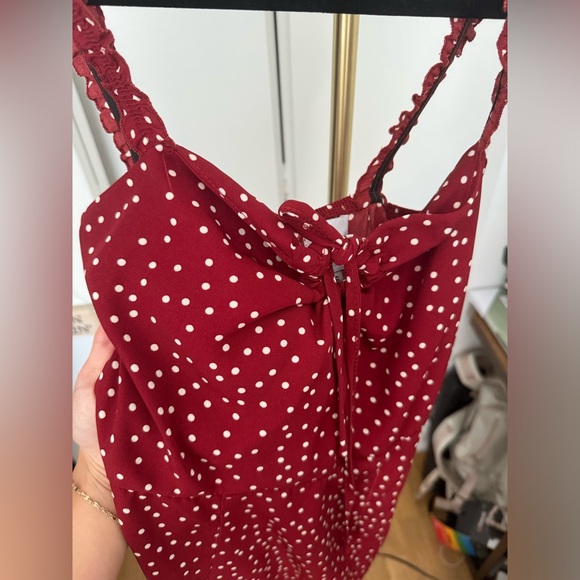 Princess Polly Red & White Polka Dot Mini Dress - Picture 3 of 5